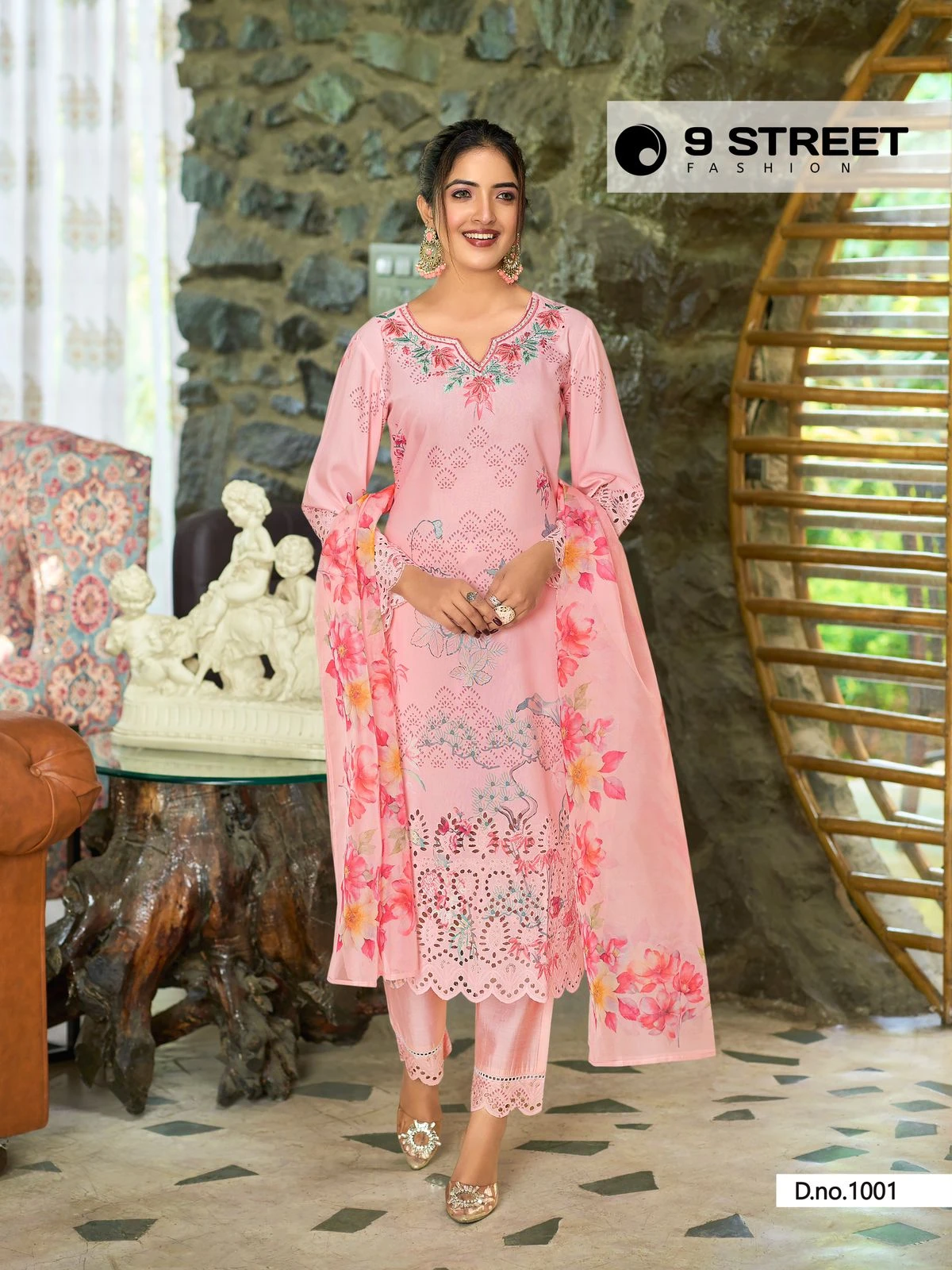 9Street Deliza Poly Viscose Wholesale Readymade Salwar Suit Catalog — Wholesale Readymade Suit, MPA wholesale from Surat — view 3